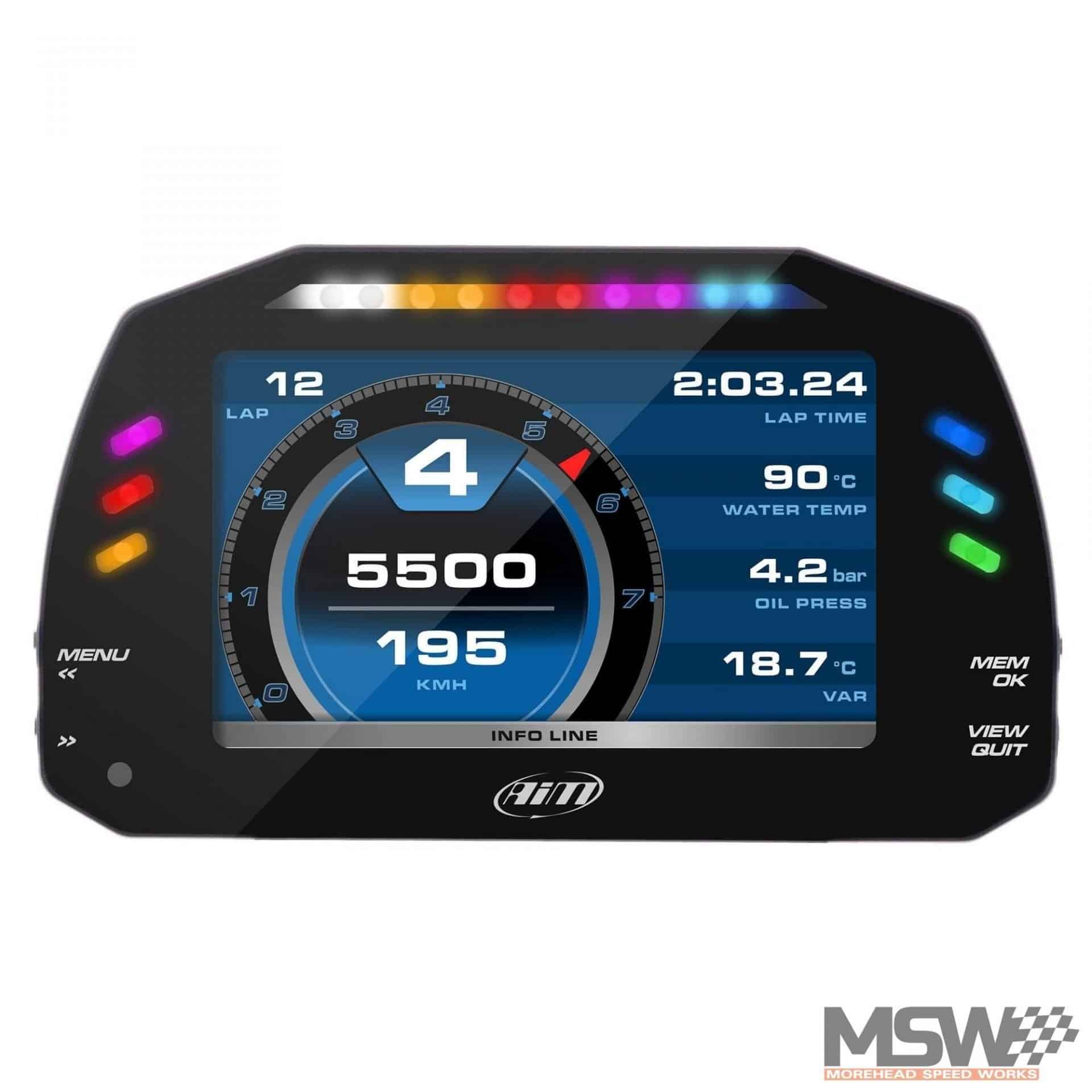 AiM MXS 1.2 Dash Logger Morehead Speed Works