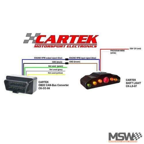 Cartek OBD Signal to Rev Lights