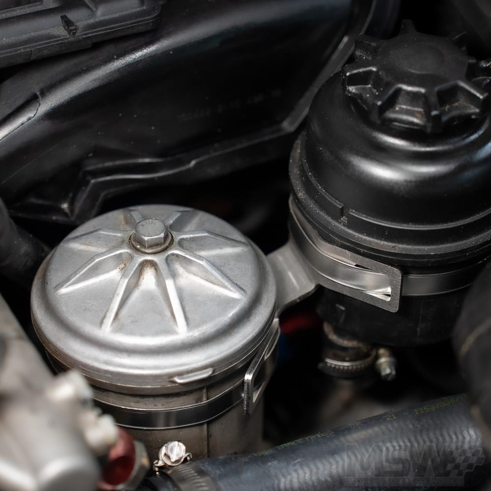 MSW E46 Power Steering Reservoir Relocation Bracket - Image 7